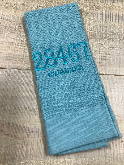 Dish towel - town/zip