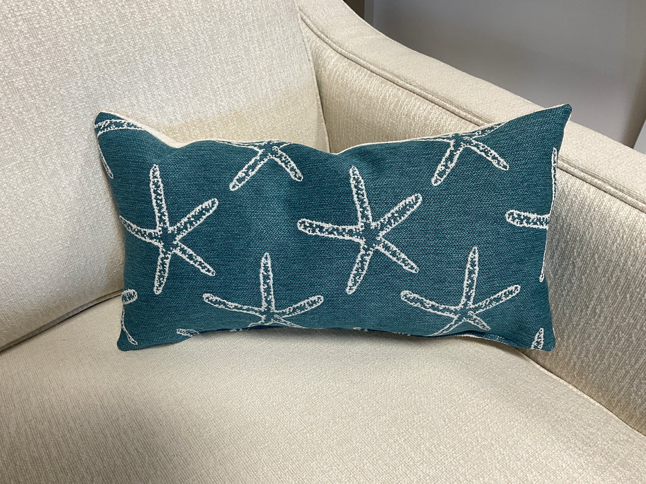 Starfish fabric pillow