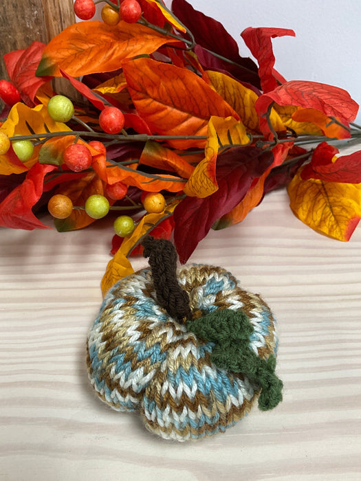 Hand knitted pumpkin