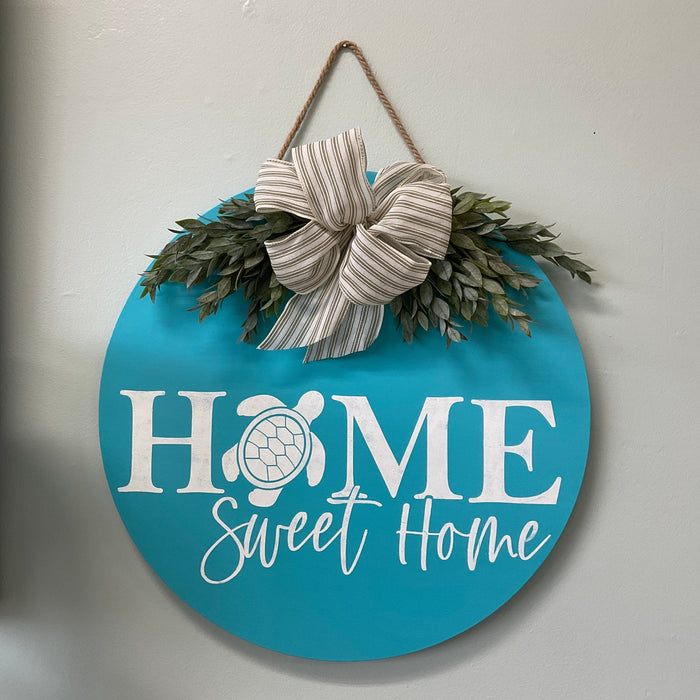 Home sweet home turtle sign
