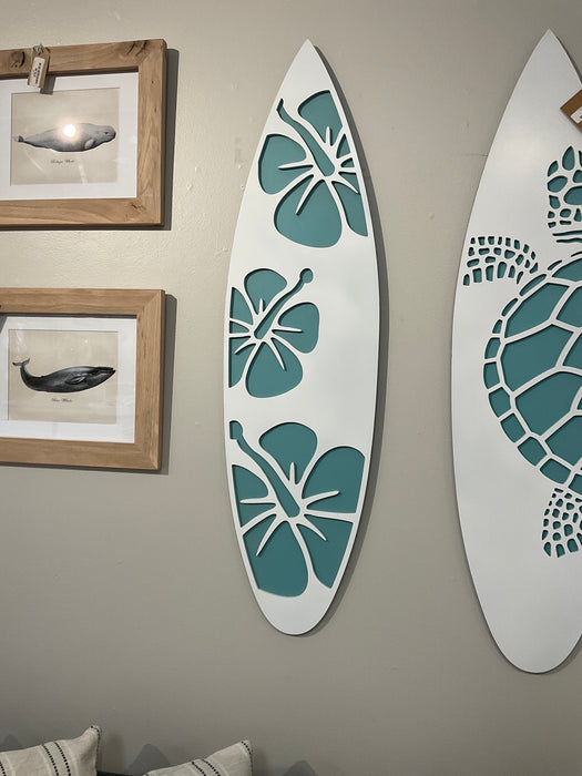 Wall art - tropical flowers