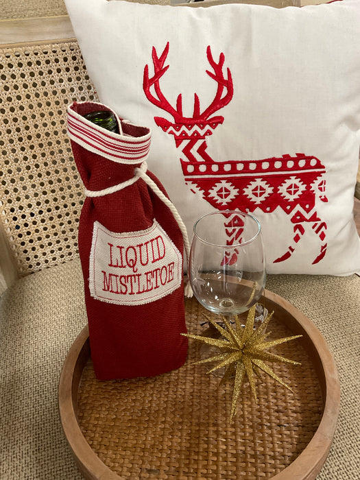 Christmas Wine Bag