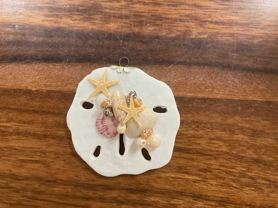 Sand Dollar Ornaments with Shells