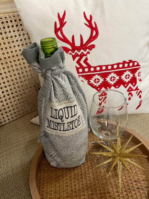 Christmas Wine Bag