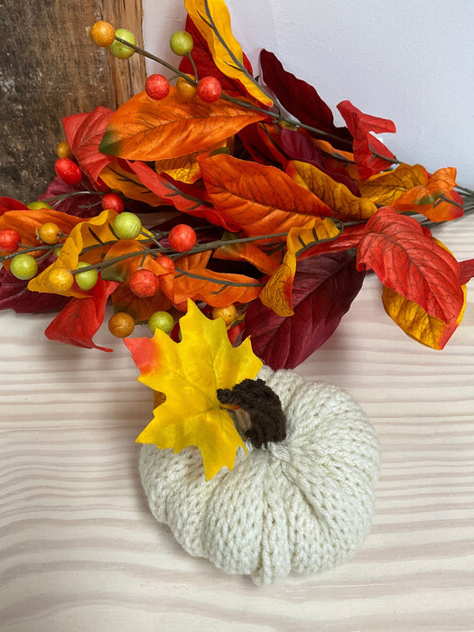 Hand knitted pumpkin