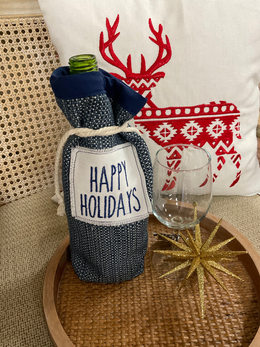 Christmas Wine Bag