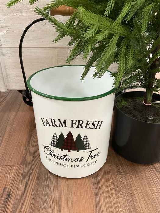 Farm Fresh Christmas Tree Bucket