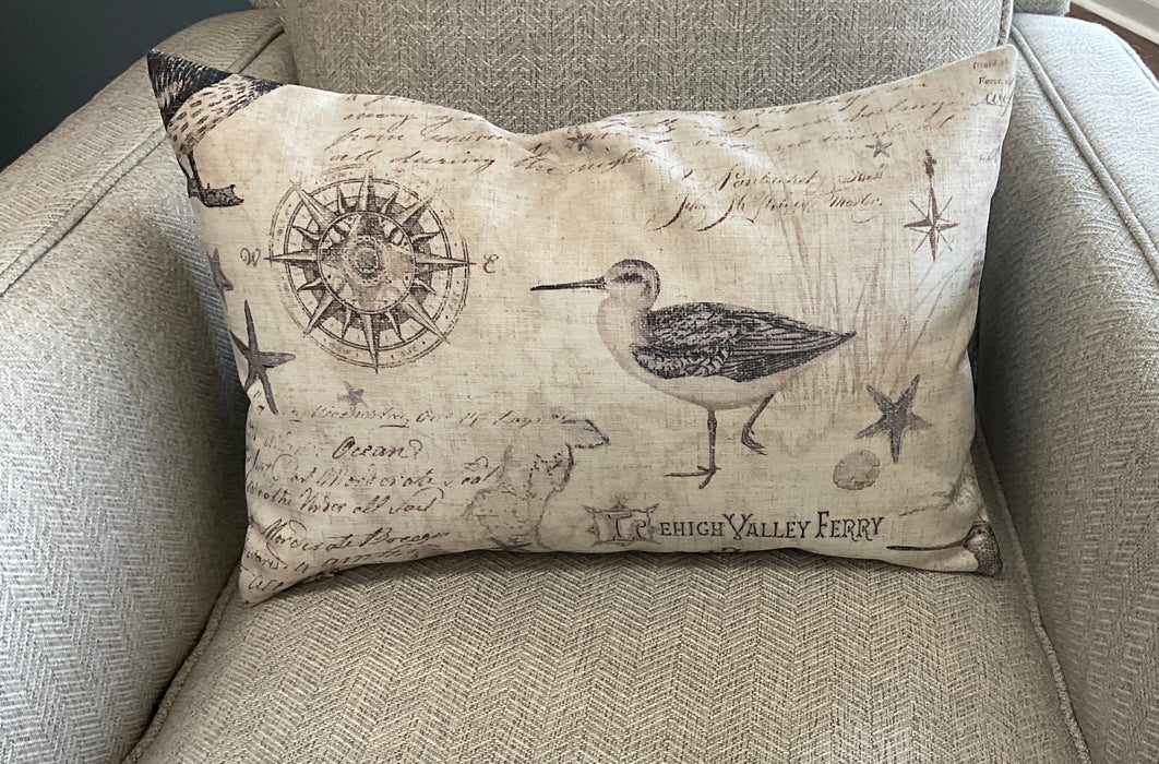 Lumbar pillow - sandpiper