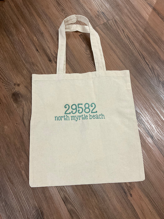 Zip Code Tote Bag - North Myrtle