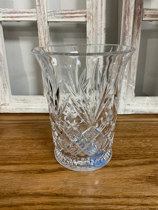 Crystal cut vase