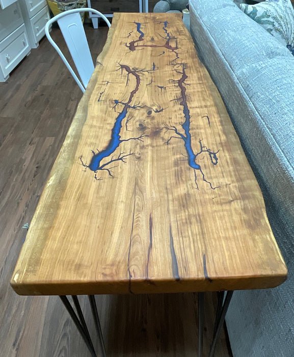 Live edge sofa table - Cherry