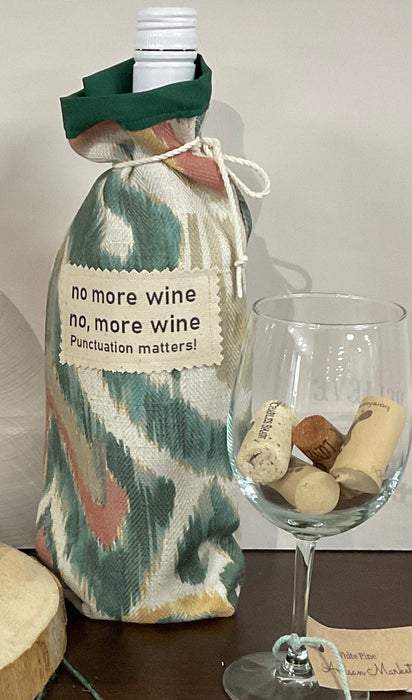 Fabric Wine bag-No More Wine