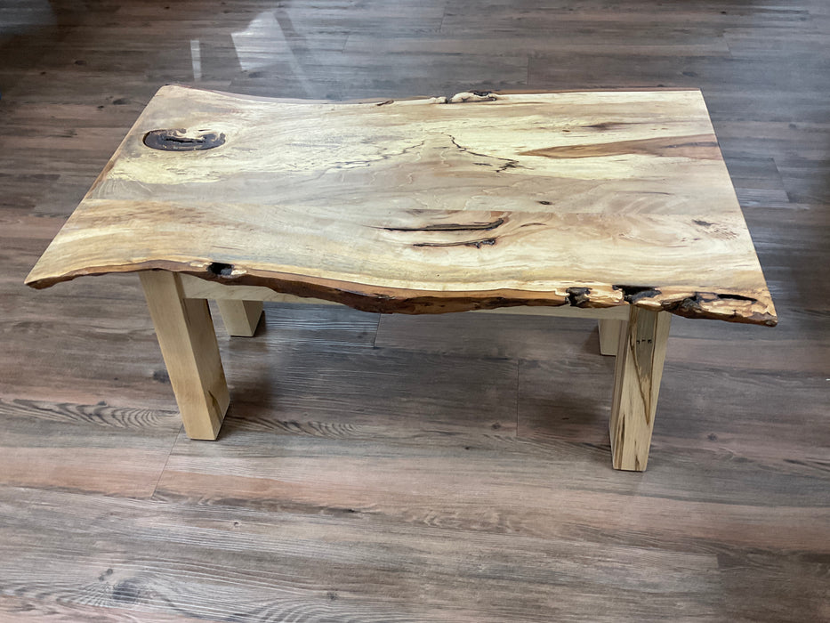 Live Edge Coffee Table - maple