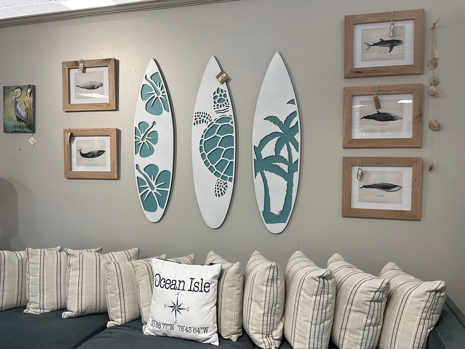 Wall art - surfboard turtle