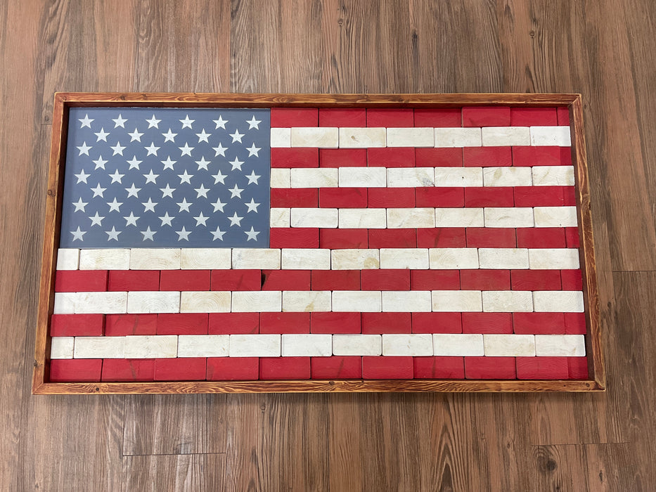 Wooden American Flag