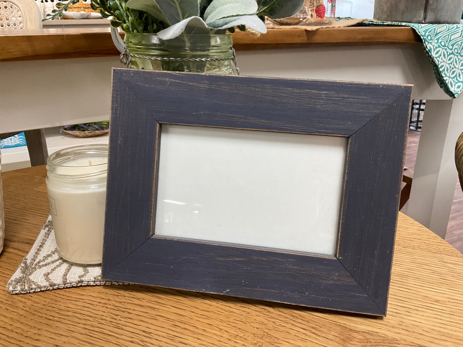 Wood picture frame - navy