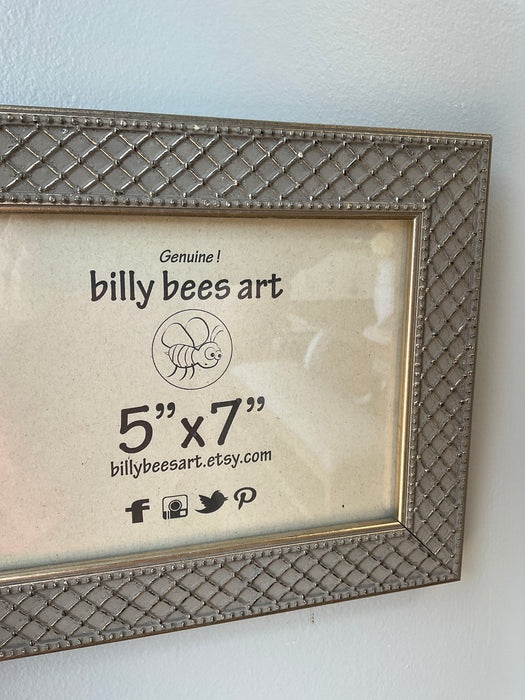 Photo frame - Gold criss cross