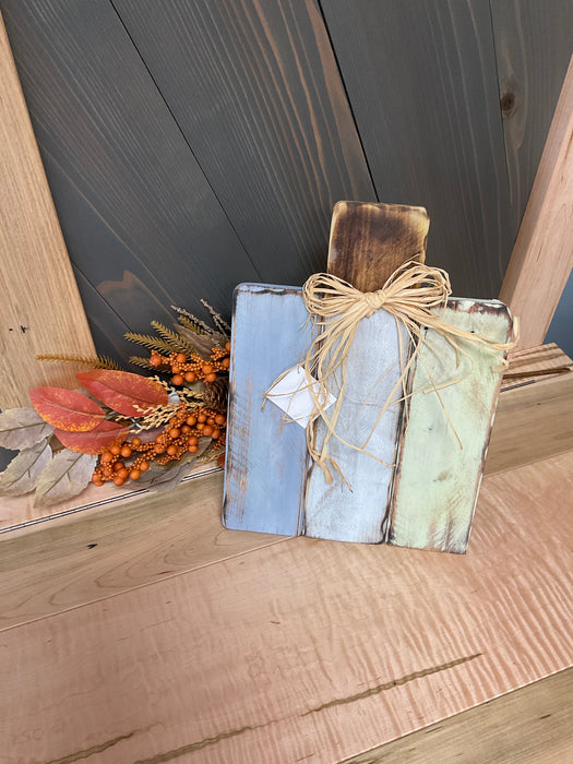 Standing Wooden Pumpkin