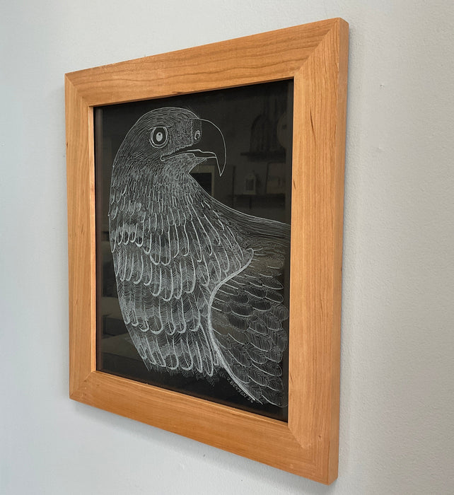 Etched Eagle - glass