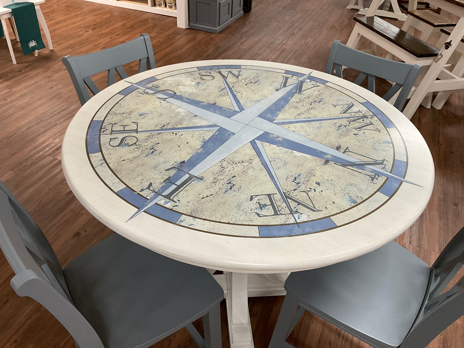 Compass Pub Table w/Stools