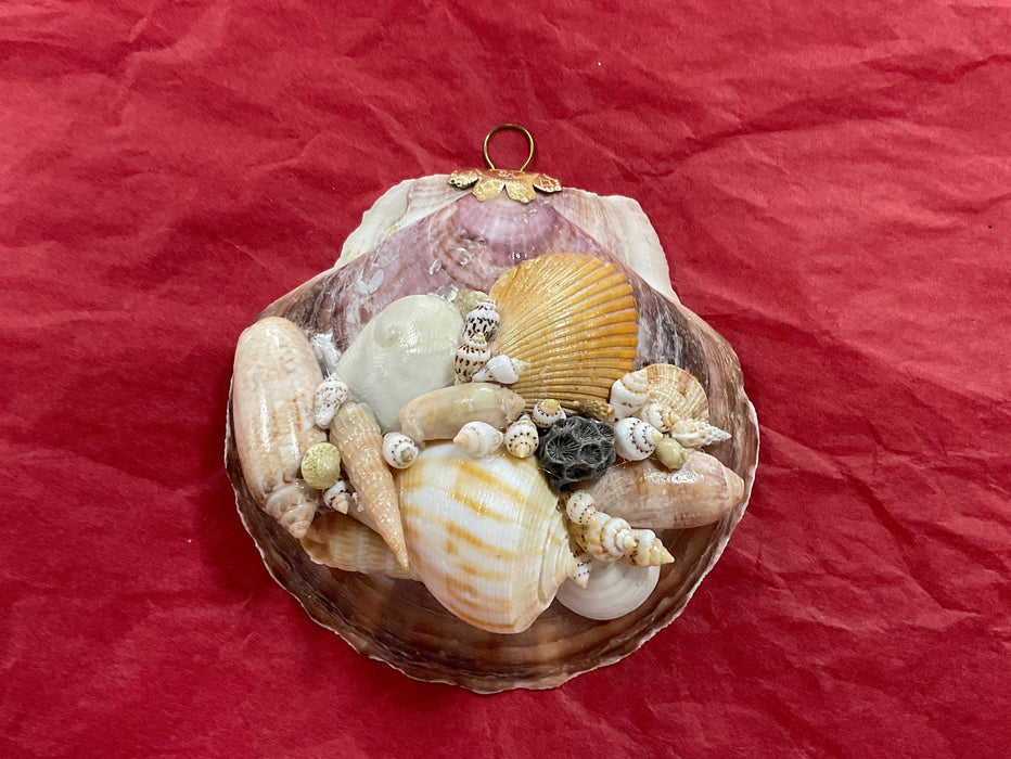 Christmas Shell Ornament