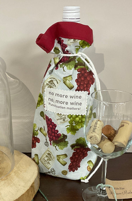 Fabric Wine bag-No More Wine