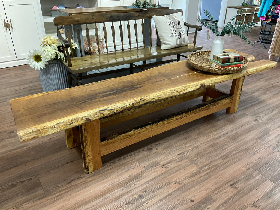 Live edge coffee table - white oak