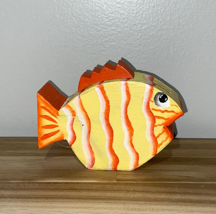 Colorful wood fish