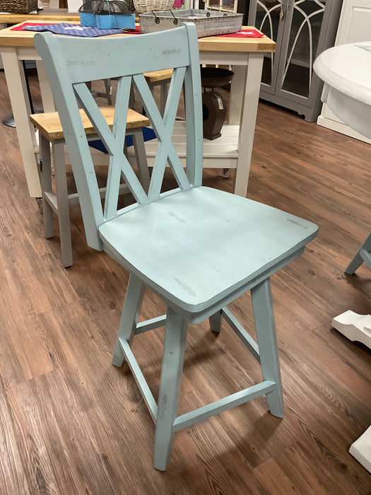 Counter Stool - Swivel Double X Back