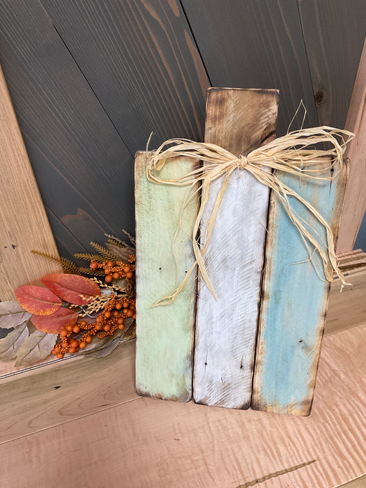 Standing Wooden Pumpkin