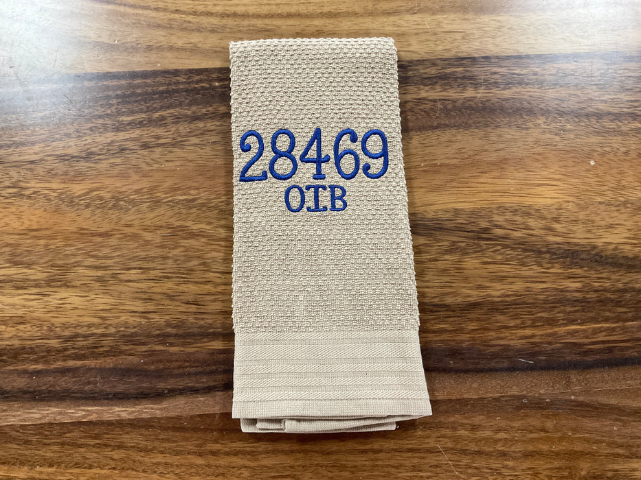 Dish towel - town/zip
