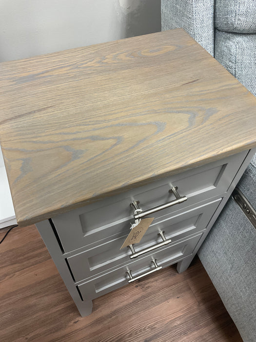 Fraser End table - Pewter