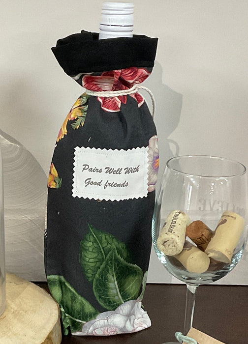 Fabric Wine Bag-Pairs Well