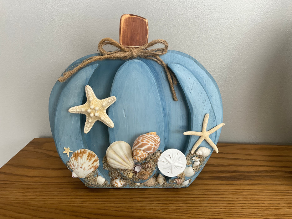 Wood Carved Pumpkin