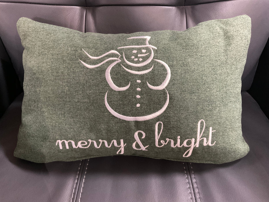 Lumbar Pillow - Snowman