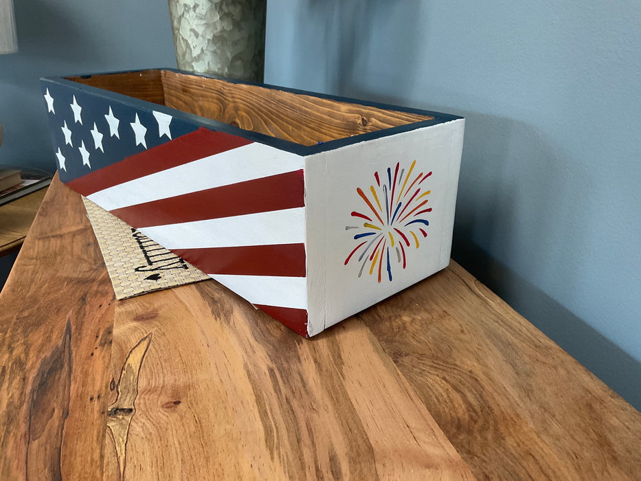 Wood box - Patriotic