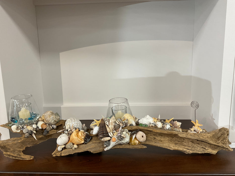Driftwood candle holder