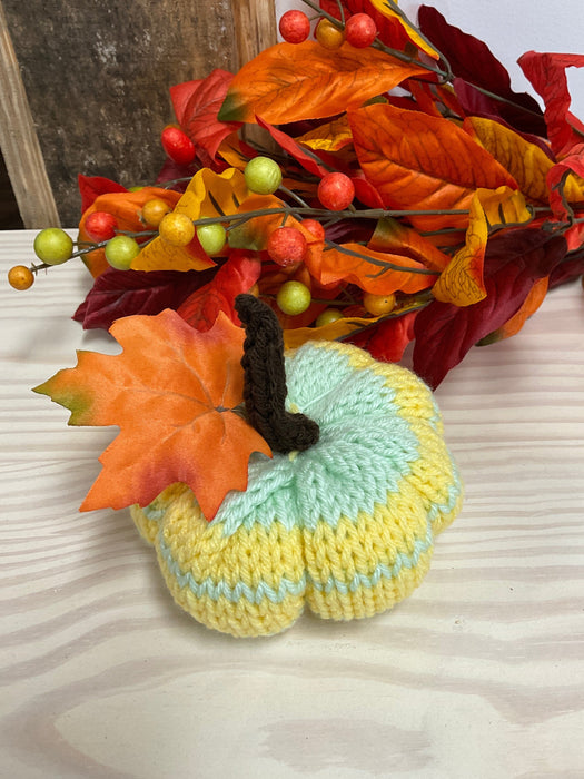 Hand knitted pumpkin