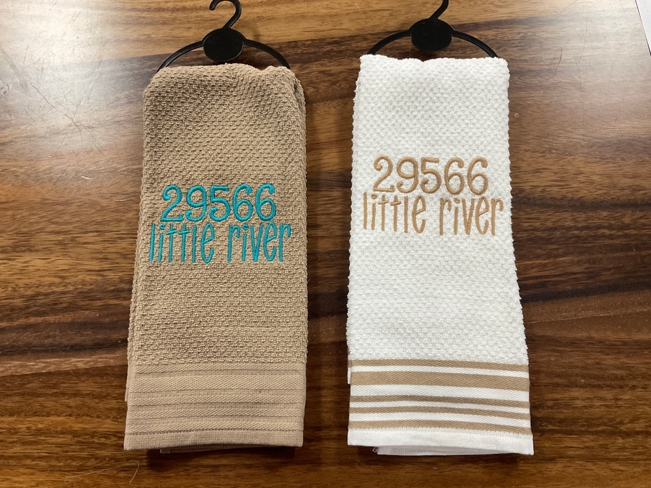 Dish towel - town/zip