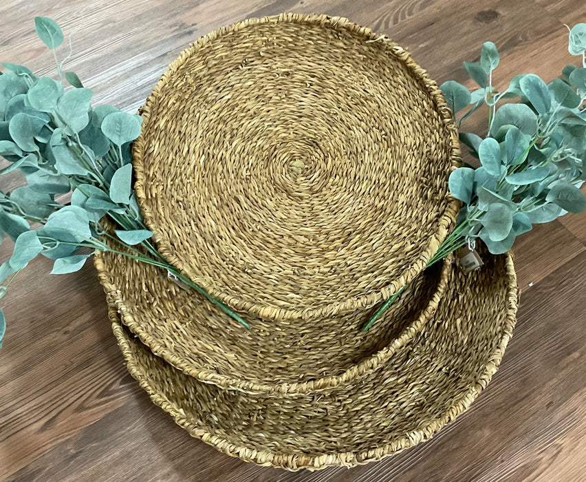 Seagrass Round Tray