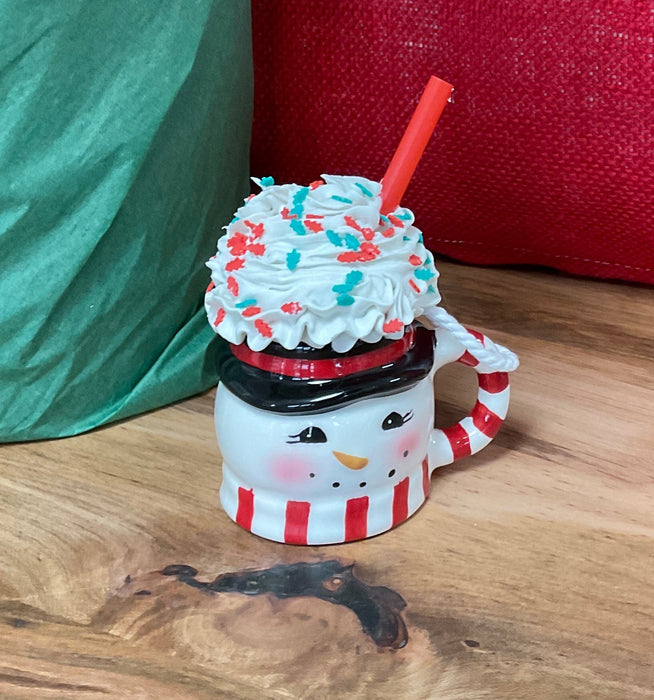 Christmas Ornament - snowman cup