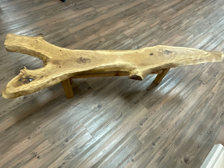 Live Edge Oak Bench