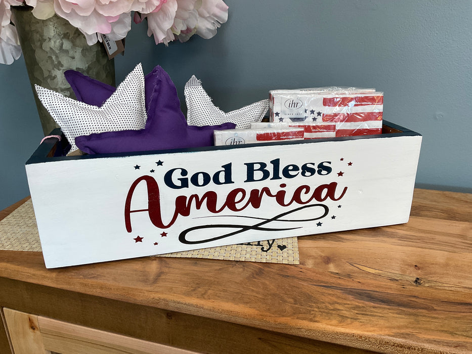 Wood box - Patriotic