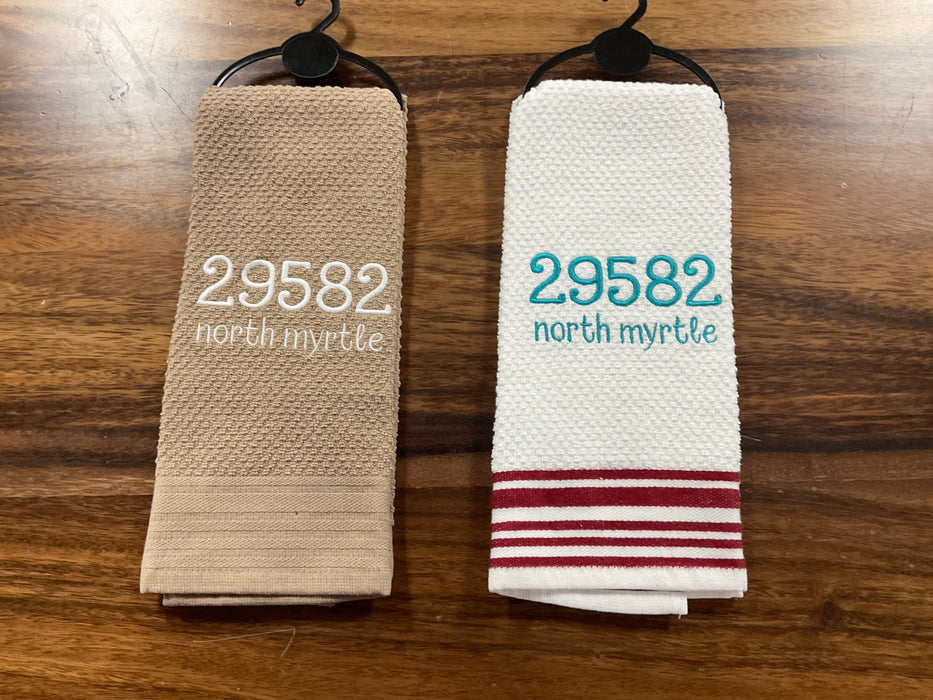 Dish towel - town/zip