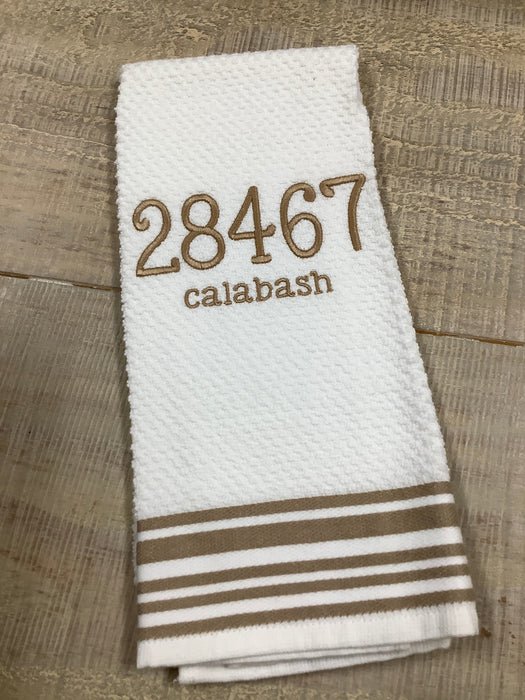 Dish towel - town/zip