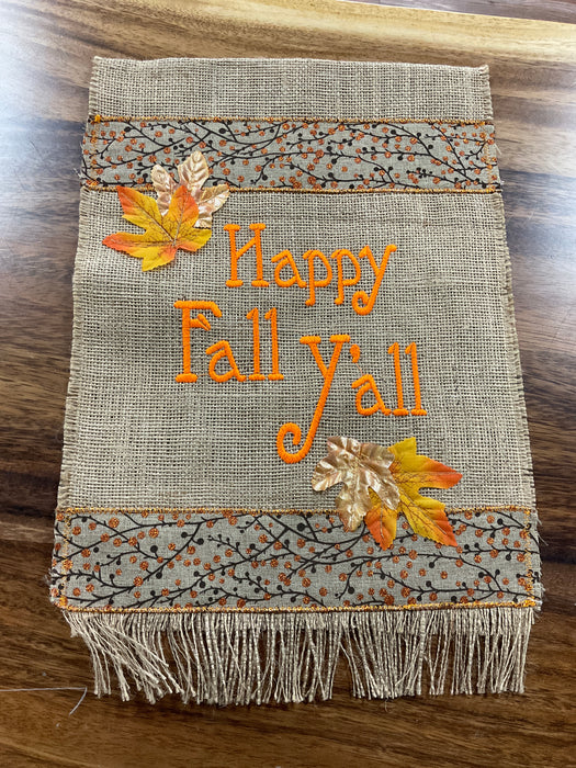 Burlap flag - Happy Fall y’all