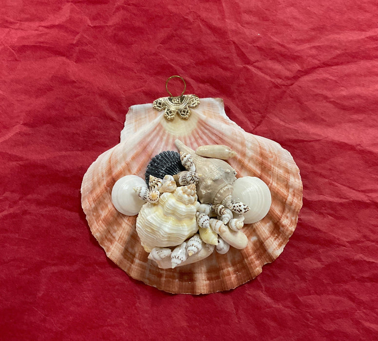 Christmas Shell Ornament