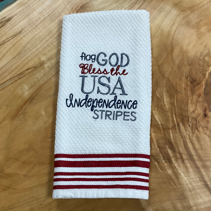 Dish Towel -  Bless the USA