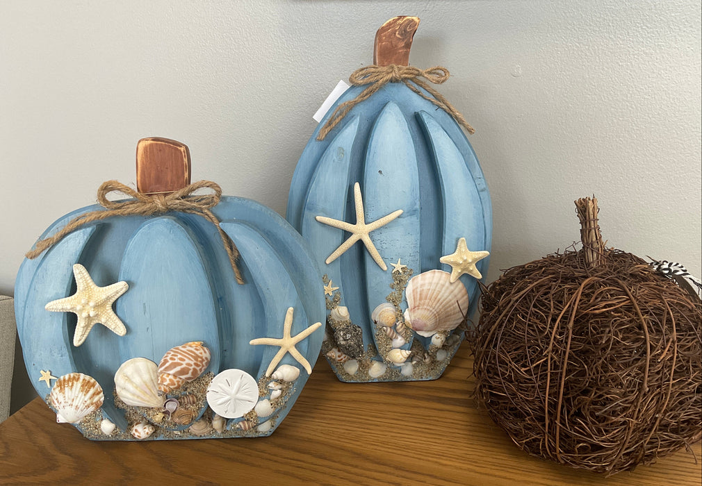 Wood Carved Pumpkin