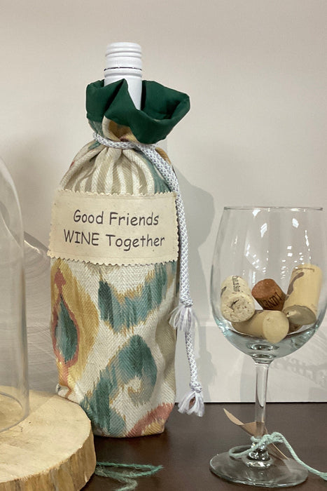 Fabric Wine Bag - Good Friends